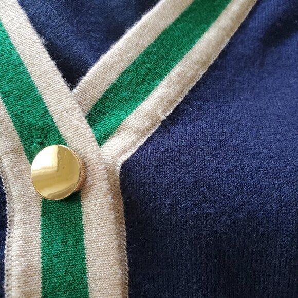 ALEXIA ADMOR Savannah Cardigan in Navy Women's T533 Size M - Picture 7 of 16